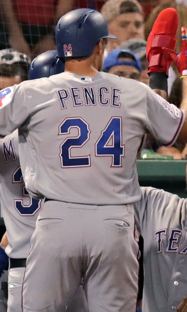 Pence hits inside-the-park HR, Rangers beat Red Sox 9-5